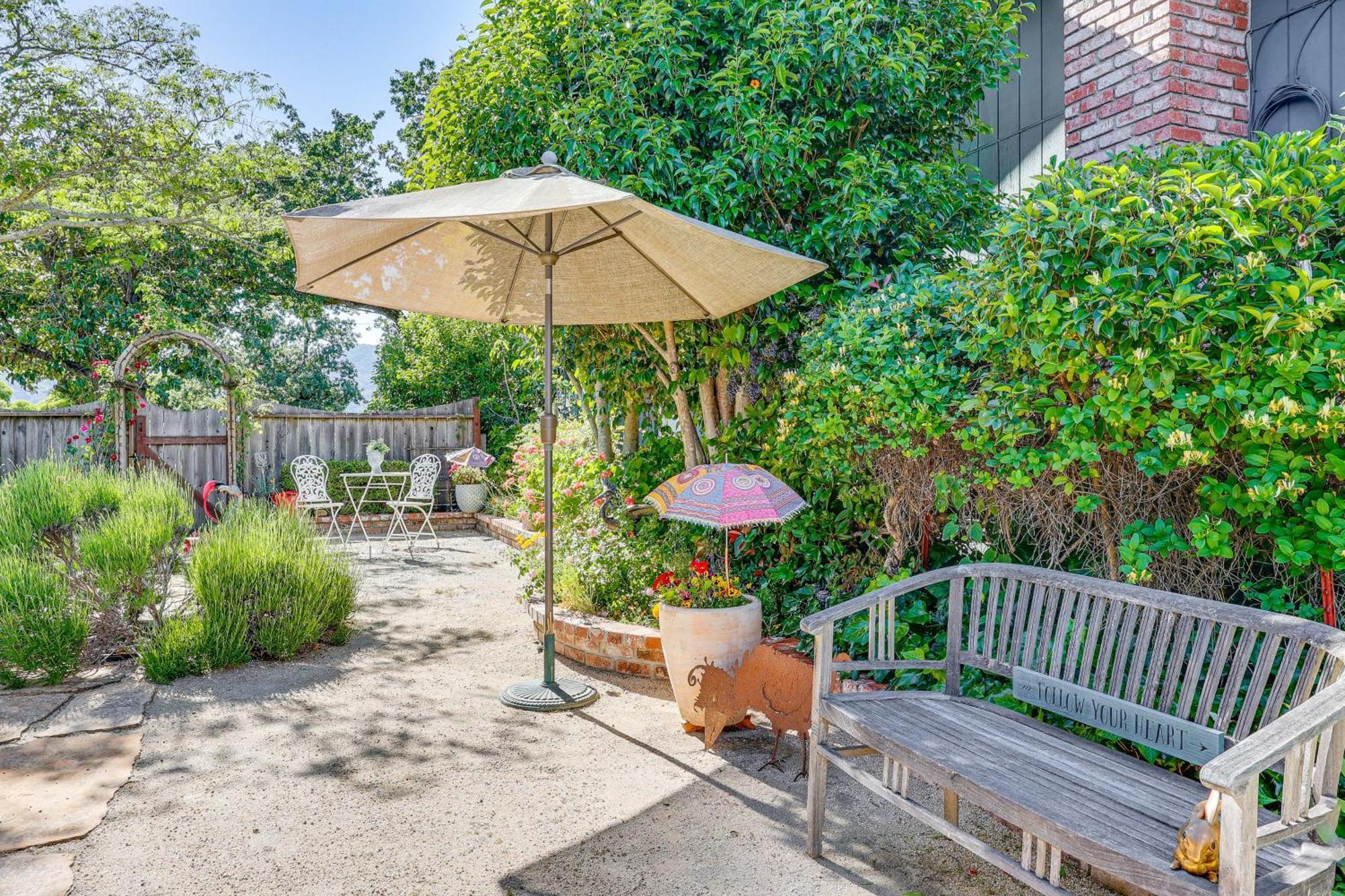 Romantic Casita With Garden And Deck 2 Miles To Plaza! 索诺玛 外观 照片